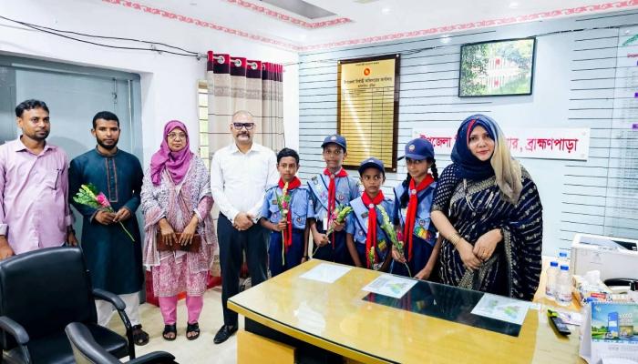 শাপলা কাব অ্যাওয়ার্ডে প্রথমবার ব্রাহ্মণপাড়ার চার শিক্ষার্থী মনোনীত