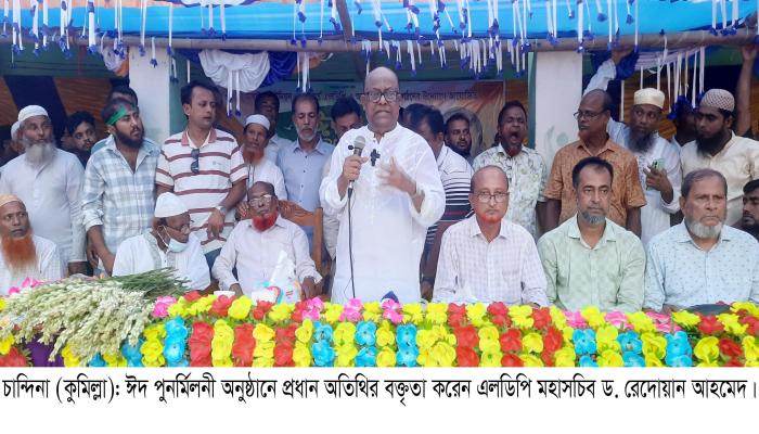 বিএনপিকে চ্যালেঞ্জ  এলডিপি’র রেদোয়ানের
