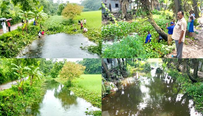 ব্রাহ্মণপাড়ায় একযোগে খাল দখলমুক্ত অভিযান বন্যা মোকাবেলায় সচেষ্ট স্থানীয় প্রশাসন