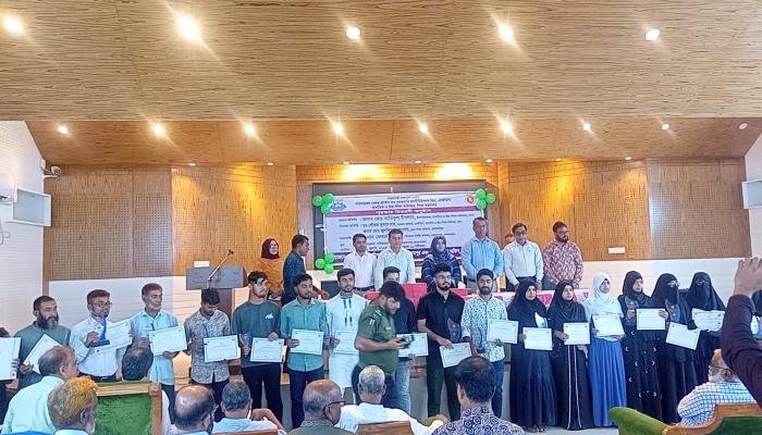 বাঞ্ছারামপুরে পিবিজিএসআই পুরস্কার, সার্টিফিকেট ও ক্রেস্ট প্রদান