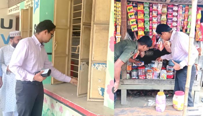 মুরাদনগরে স্কুল পরিদর্শনে ভেজাল শিশু খাদ্য অপসারণ করলেন ইউএনও