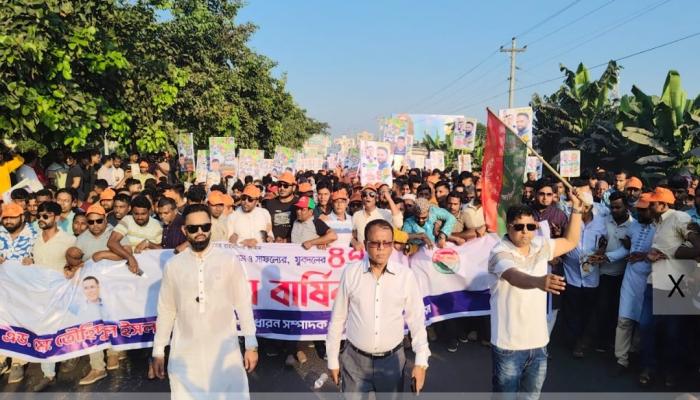 প্রতিষ্ঠা বার্ষিকীতে কুমিল্লা উত্তর   জেলা যুবদলের বর্ণাঢ্য র্যালি