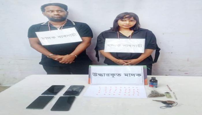 চাঁদপুরে ইয়াবা  ফেন্সিডিলসহ যুবক  যুবতী আটক