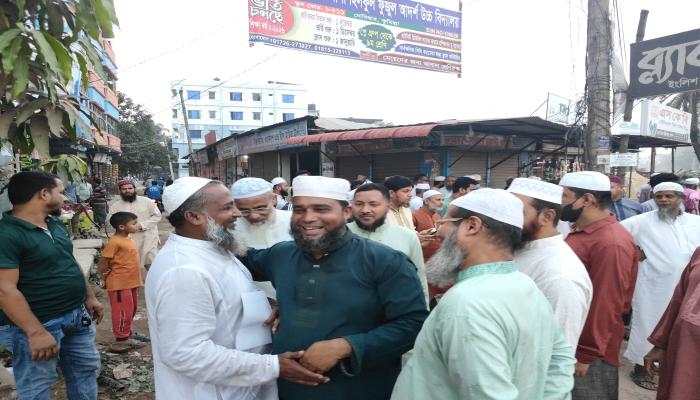 দেবিদ্বারে জামায়াত মনোনীত এমপি প্রার্থী সাইফুল    ইসলাম শহীদের জনসংযোগ