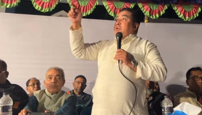 মনোনয়ন বঞ্চিত বাঞ্ছারামপুর বিএনপি   সভাপতি পলাশের আবেগঘন বক্তব্য