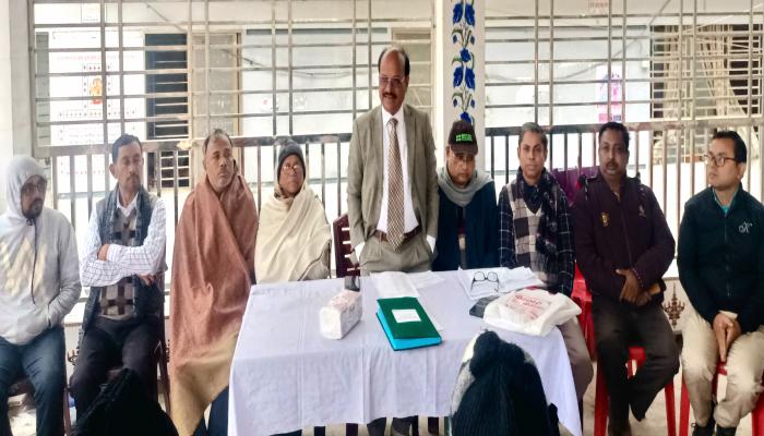 নরসিংহ বিগ্রহ মন্দিরের নাট মন্দিরে সাধারণ সভা অনুষ্ঠিত