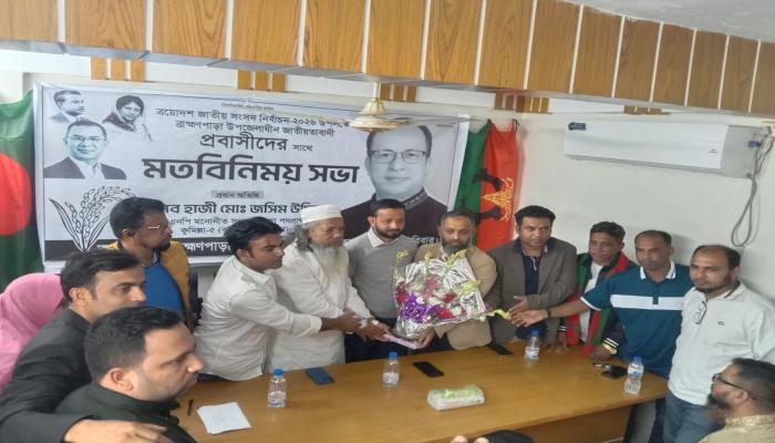 ব্রাহ্মণপাড়ায় প্রবাসীদের  সাথে উপজেলা বিএনপির  মতবিনিময় সভা অনুষ্ঠিত