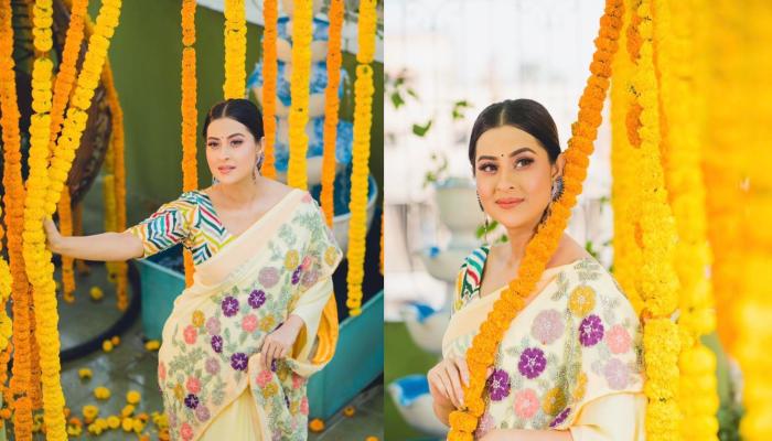 বসন্তের রঙে নিজেকে রাঙ্গালেন বুবলী