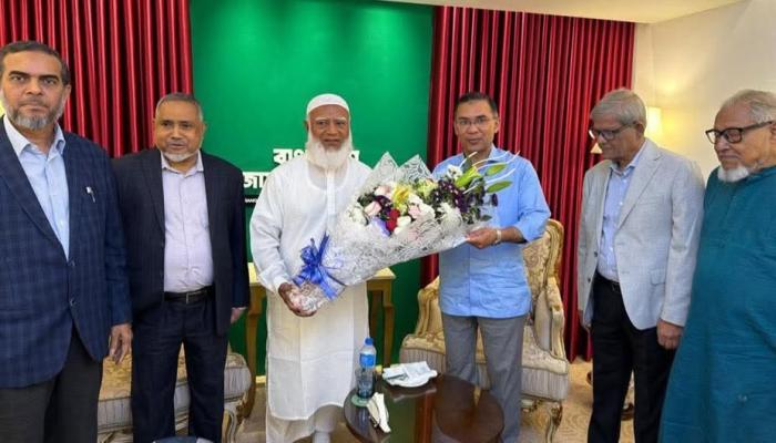 জামায়াত আমিরের বাসায় তারেক রহমান