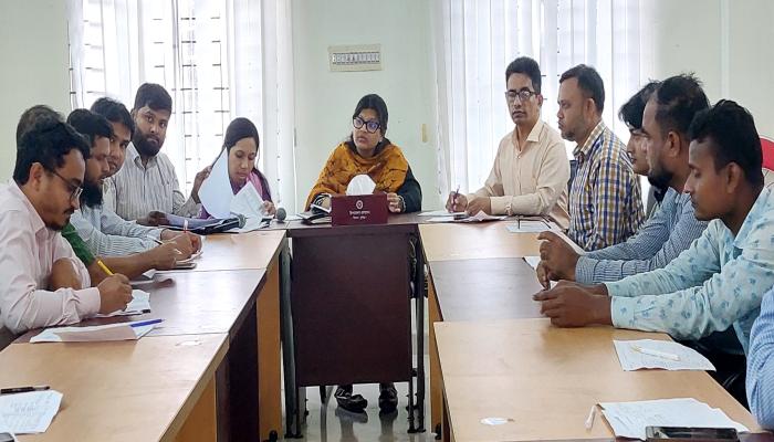 তিতাসে খাল উদ্ধারের   উপজেলা পরিষদের তিন   দপ্তরের যৌথসভা
