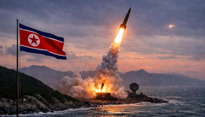 জাপান সাগরে ১০টি ব্যালিস্টিক ক্ষেপণাস্ত্র ছুড়লেন কিম