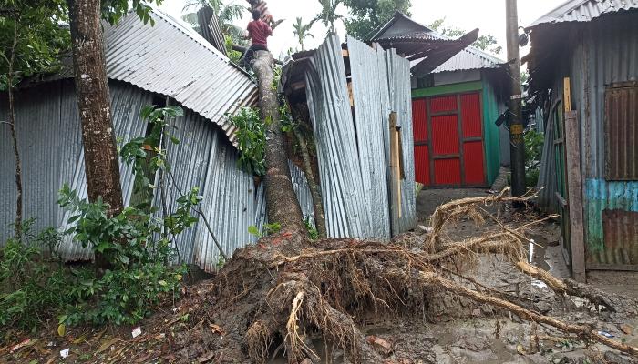 বুড়িচংয়ে কালবৈশাখীর তাণ্ডব: ঘরবাড়ি লণ্ডভণ্ড