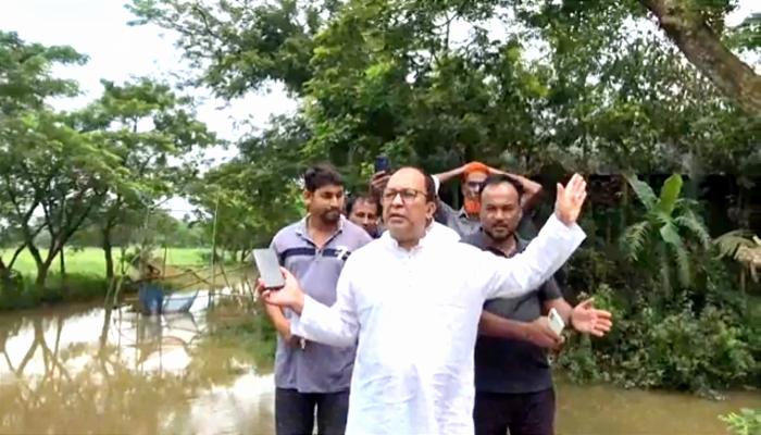 স্থানীয়দের দুর্ভোগ কমাতে সেতু নির্মাণের ঘোষণা ঘোষণা এমপি জসিমের