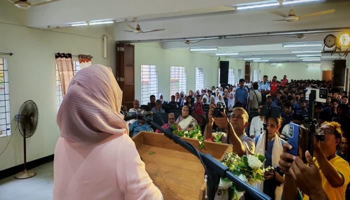 শিক্ষার মূল উদ্দেশ্য হলো ভালো মানুষ হওয়া - চৌধুরী সায়মা ফেরদৌস