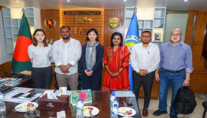 কুমিল্লা সিটি কর্পোরেশনের উন্নয়ন কার্যক্রম নিয়ে জাইকার প্রতিনিধিদলের সঙ্গে মতবিনিময় সভা