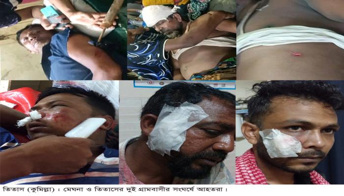 মেঘনা নদী থেকে টেটাবিদ্ধ এক মহিলার  লাশ উদ্ধার : উভয়পক্ষের আহত-১৫