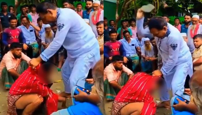 ব্রাহ্মণপাড়ায় সালিশে নারীকে জুতাপেটা, ইউপি চেয়ারম্যান বললেন- রায় কার্যকর করেছি