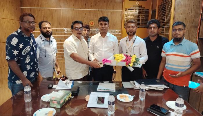 নবাগত ইউএনও’র সাথে বাঞ্ছারামপুর প্রেস ক্লাবের  সাংবাদিকদের  মতবিনিময়