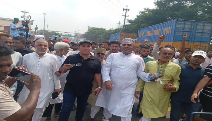 নিমসারে হাজারো নেতাকর্মীর ঢল