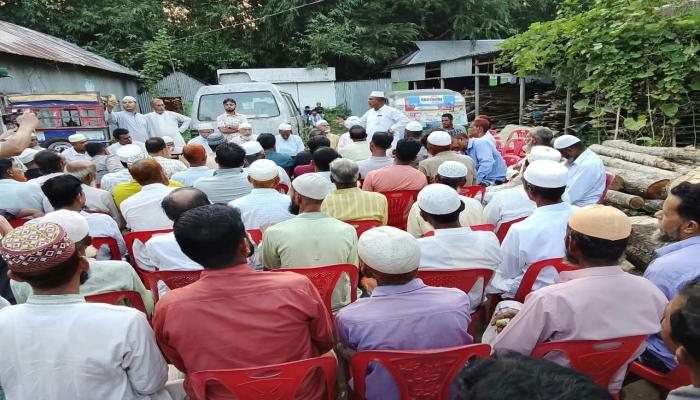 ব্রাহ্মণপাড়ায় আল আমীন হত্যার  আসামিদের গ্রেপ্তার ও বিচারের  দাবিতে প্রতিবাদ সভা